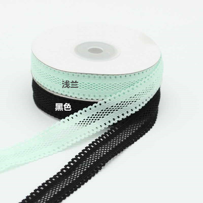 藍(lán)鳥(niǎo) 1.8cm蕾絲彈力帶 網(wǎng)眼松緊帶 鏤空彈性織帶 嬰兒發(fā)帶 廠家